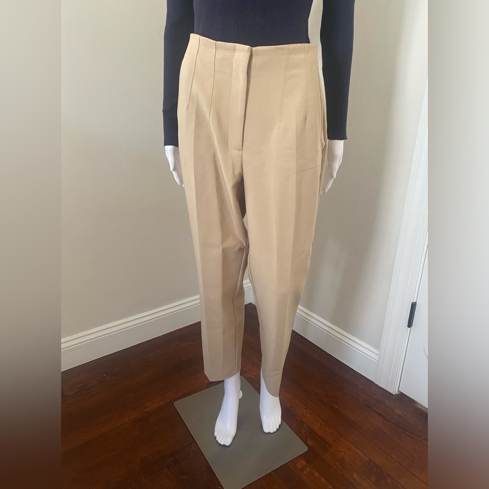 Nine West Women's Tan Tapered Trousers Size 8